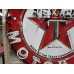 New Texaco Gasoline Motor Oils Porcelain Neon Sign - 48" Diameter